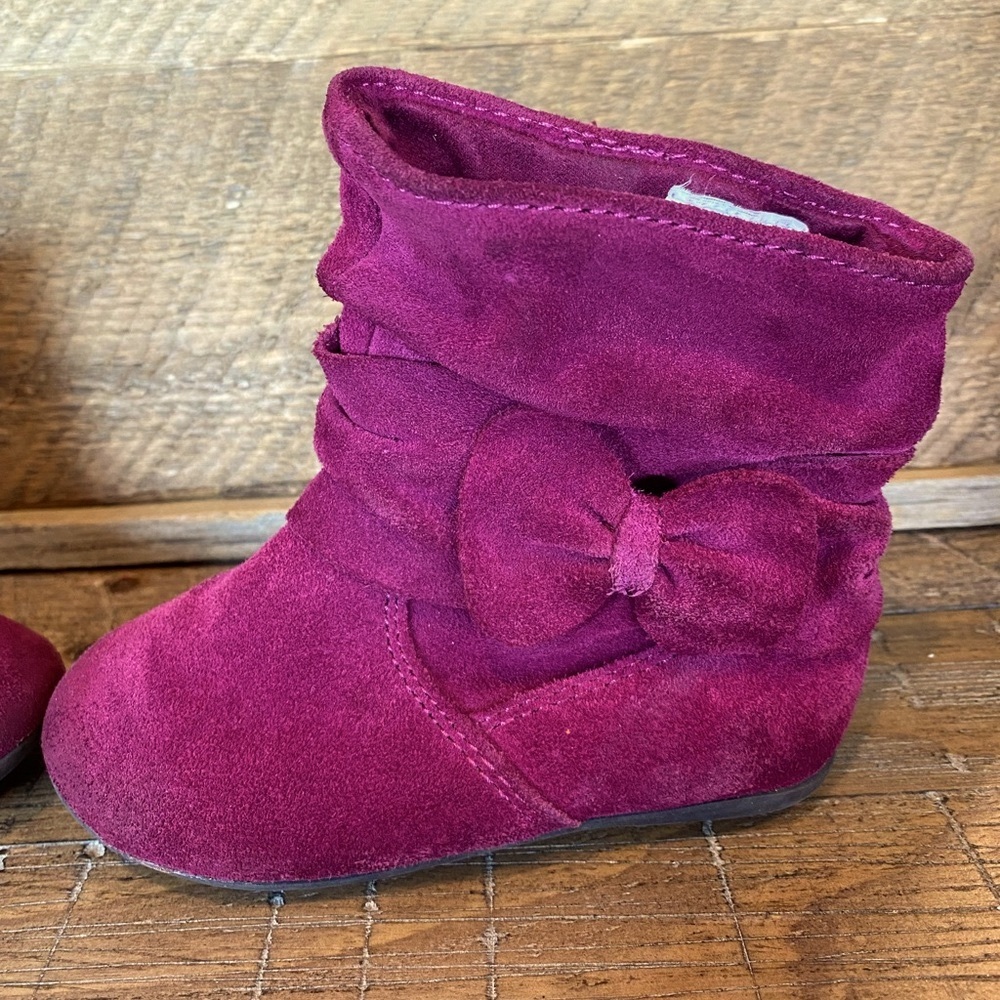 Girls Suede Dress Boots